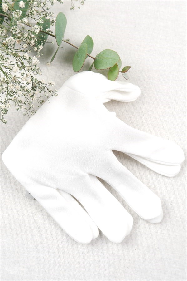 pamuklu bakım eldiveni - Simya Evi - Kozmetik Yardımcı Aksesuarlar