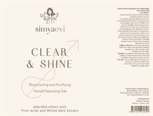 Clear&Shine Yüz Yıkama Jeli - Simya Evi - Cilt Bakımı